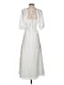 Aqua 100% Polyester White Cocktail Dress Size 2 - photo 2