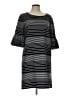 Max Studio Stripes Black Casual Dress Size L - photo 1