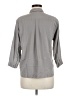 Uniqlo Gray 3/4 Sleeve Button-Down Shirt Size M - photo 2