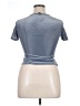 Shein Silver Short Sleeve Top Size XL - photo 2