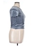 Shein Silver Short Sleeve Top Size XL - photo 4