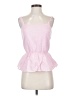 Levi's 100% Cotton Pink Sleeveless Blouse Size S - photo 1