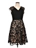 London Style 100% Polyester Black Cocktail Dress Size 10 - photo 1
