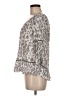Fever 100% Rayon Gray 3/4 Sleeve Blouse Size M - photo 5