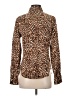 Worthington Animal Print Brown Long Sleeve Blouse Size S - photo 2