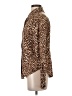 Worthington Animal Print Brown Long Sleeve Blouse Size S - photo 5