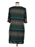Perceptions Chevron-herringbone Teal Casual Dress Size 16 - photo 2