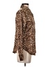Worthington Animal Print Brown Long Sleeve Blouse Size S - photo 4