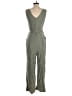 Ci Sono Solid Green Jumpsuit Size S - photo 2