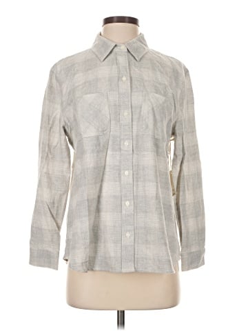 a.n.a. A New Approach Long Sleeve Button-Down Shirt (view 1)