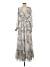 Trish Scully 100% Polyester Floral Gray Casual Dress Size S - photo 1