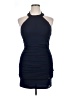 Emerald Sundae Solid Blue Cocktail Dress Size XL - photo 1