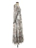 Trish Scully 100% Polyester Floral Gray Casual Dress Size S - photo 4