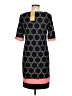 Karin Stevens Graphic Black Casual Dress Size 8 - photo 2