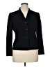 Ann Taylor 100% Triacetate Black Blazer Size 14 Petite - photo 1