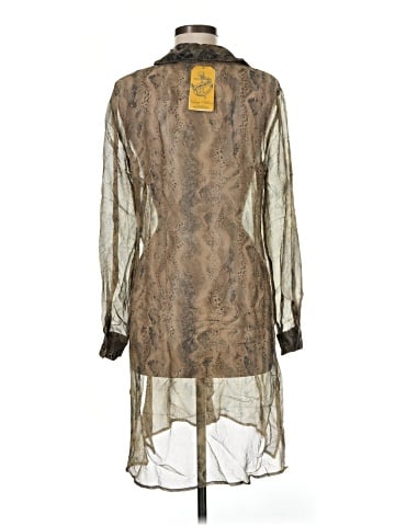 Robbie Bee Long Sleeve Silk Top (view 2)