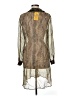 Robbie Bee 100% Silk Brown Long Sleeve Silk Top Size 8 - photo 2