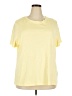 Studio Works 100% Cotton Yellow Short Sleeve Top Size 3X - photo 1