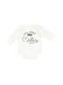 Nina 100% Cotton Graphic White Ivory Long Sleeve Onesie 0-3 MO / 3 MO - photo 1