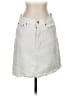 J.Crew Solid White Gray Denim Skirt Size 27 waist - photo 1