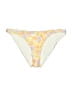 L Space Print Yellow Swimsuit Bottoms Size L - photo 1