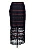 Sandro 100% Polyester Argyle Burgundy Formal Skirt Size Med (2) - photo 2