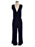 Spense Solid Blue Jumpsuit Size S - photo 1