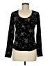 Willi Smith Black Long Sleeve Top Size M - photo 1