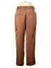 Ann Taylor LOFT 100% Polyester Brown Cargo Pants Size 4 - photo 2