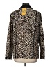 Christopher & Banks 100% Polyester Animal Print Gold Coat Size L - photo 2