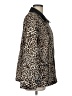 Christopher & Banks 100% Polyester Animal Print Gold Coat Size L - photo 4
