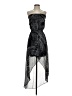 Express 100% Polyester Graphic Black Cocktail Dress Size XS - photo 1