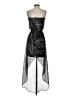 Express 100% Polyester Graphic Black Cocktail Dress Size XS - photo 2