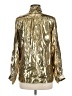 Unbranded Metallic Gold Long Sleeve Blouse Size 6 - photo 2