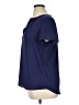 Halogen 100% Polyester Blue Short Sleeve Blouse Size XL - photo 5