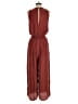 DRA Solid Burgundy Jumpsuit Size M - photo 2