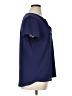 Halogen 100% Polyester Blue Short Sleeve Blouse Size XL - photo 4
