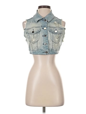 Bebe Denim Vest (view 1)