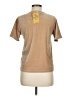 Jennifer Moore Metallic Tan Short Sleeve Top Size 8 - photo 2