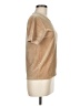 Jennifer Moore Metallic Tan Short Sleeve Top Size 8 - photo 4