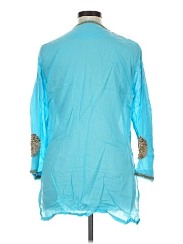Key Lime & Pink 3/4 Sleeve Blouse (view 2)