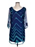 As U Wish 100% Polyester Chevron-herringbone Blue Cocktail Dress Size L - photo 1