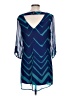 As U Wish 100% Polyester Chevron-herringbone Blue Cocktail Dress Size L - photo 2
