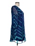As U Wish 100% Polyester Chevron-herringbone Blue Cocktail Dress Size L - photo 4