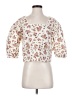 Meadows 100% Cotton White 3/4 Sleeve Blouse Size 2 - photo 1