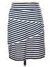J. McLaughlin Stripes Blue Casual Skirt Size S - photo 1