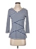 J. McLaughlin Blue 3/4 Sleeve T-Shirt Size S - photo 1