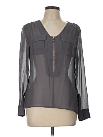 Wrap Long Sleeve Blouse (view 1)