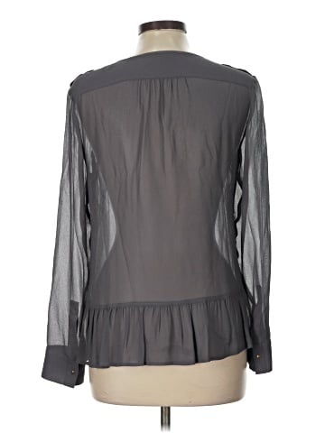 Wrap Long Sleeve Blouse (view 2)