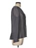 Wrap Gray Long Sleeve Blouse Size L (estimated) - photo 4